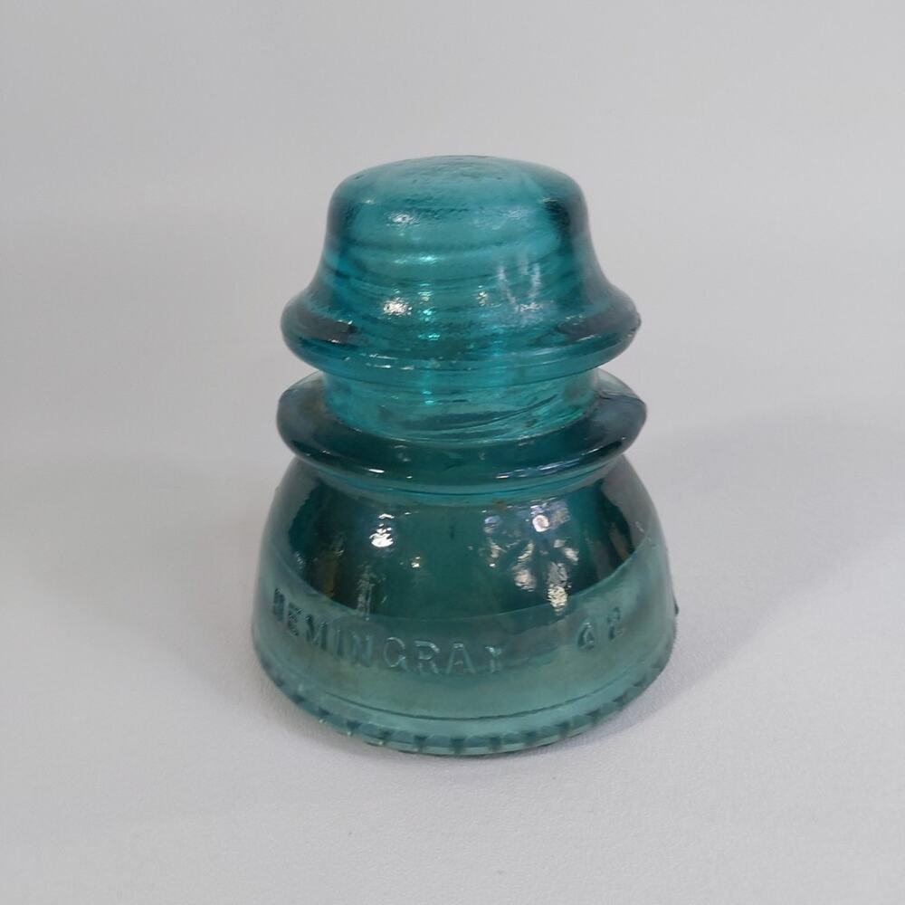 Vintage Hemingray # 42 Aqua Insulator 4" Height VGC‎